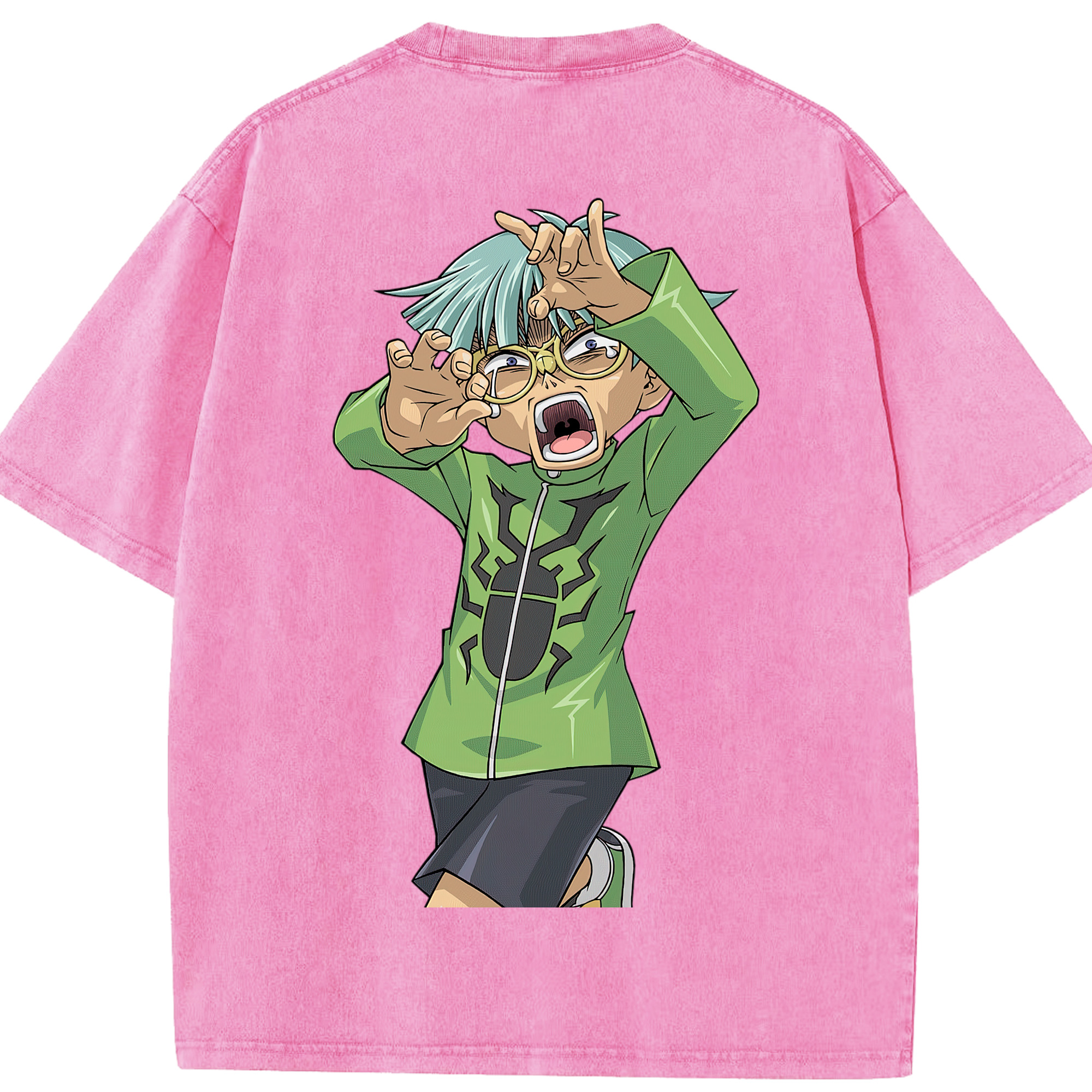 （画像用） 遊☆戯☆王 Yu-Gi-Oh! 綿100% ヴィンテージ風 半袖Tシャツ（背面プリント）